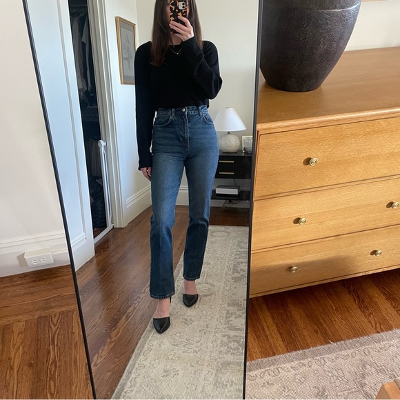 NWT Reformation Liza Ultra High Rise Straight Jeans - Picture 3 of 6